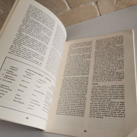 1976 Peopleware in Systems Book Vintage DAMAGED HR People Management ASM - Picture 7 of 8